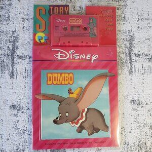 DUMBO Disney Read Along Cassette tape + Book Bundle new in box~
